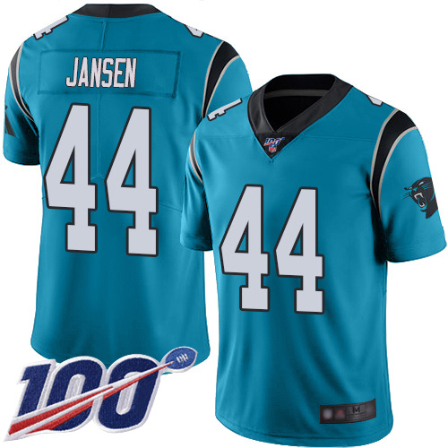 Carolina Panthers Limited Blue Men J.J. Jansen Alternate Jersey NFL Football 44 100th Season Vapor Untouchable
